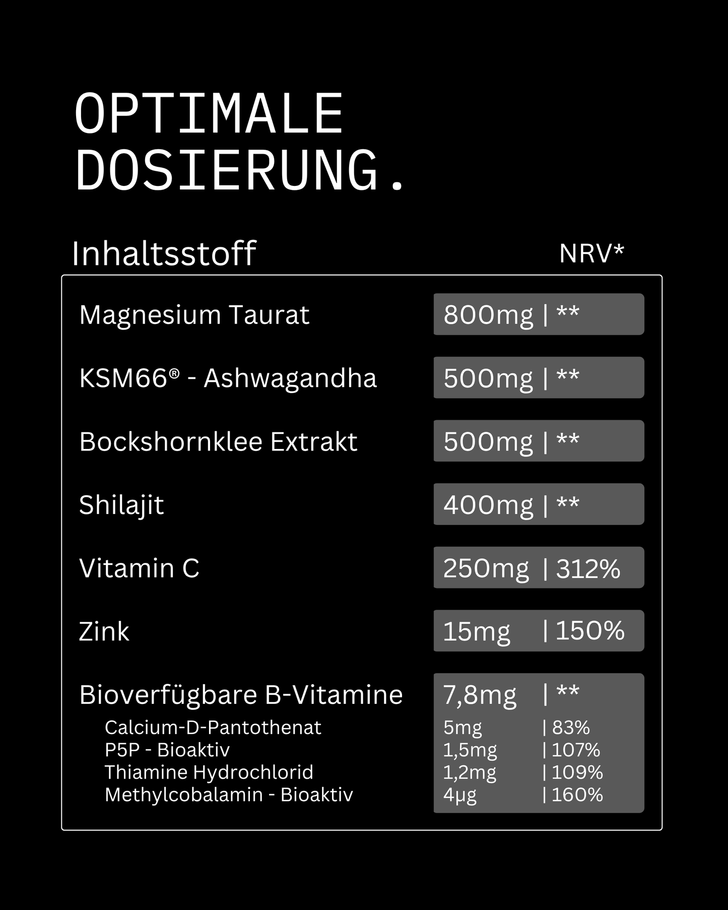 Core01 - Die All In One Testo-Support